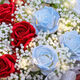 Huawang Flower Express Flower Gift Broken Ice Blue Rose Confession to My Girlfriend’s Birthday Gift Lesbian City Delivery On Day [Sun and Moon Accompaniment] 5 Broken Ice Blue + 6 Roses dy684