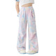 Moonkids Girls Summer Widm-Bein Hosen Kindereis Ice Seide dünne Schnelltrocknungen Casual Hosen Große Kinder Krawatte Sommer Fallschirmjäger Arbeitshose 15262 Fantasiefarbe +15261 Light Khaki 110 cm
