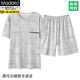 
Modal pure cotton pajamas men's 2025 summer new style teen short-sleeved shorts summer casual home clothing set Q13807 L