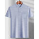T-shirt à manches à manches courtes de glace à revers de papa pour T-shirt décontracté pour hommes d'âge moyen pour le polo mince d'âge moyen et âgé