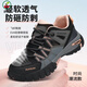 
Women's summer steel head breathable lightweight insulator anti-smashing and anti-puncture wear-resistant steel head safe work Black 9717 [anti-smashing + breathable] Standard size 33