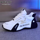 
Baofeilua brand sports shoes men's shoes 2025 spring and summer new casual shoes men's versatile dad's shoes inside height-enhancing shoes men black and gold 6666M [leather surface] height-enhancing style 41