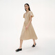 
French high-waisted temperament bat sleeve dress for women 25 summer new pure and beautiful long skirt DDS2LD5022 O20 Cangqiong M