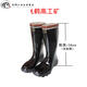 Rubber rain boots Feihe brand low waist reflective miner safety coal mine waterproof protection labor protection rain boots V1SN698 Feihe steel bag head industrial and mining boots 42