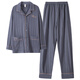 Modal Pyjamas für Herren Frühlings- und Herbst-Pure-Baumwoll-Langarm-Herbst-Herbst-Baumwoll-Baumwoll-Herrenherbst- und Winter-Heimkleidung 3882 m empfohlen, 100-125 Jin zu tragen [Jin entspricht 0,5 kg]