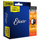 Elixir Elixir Tre-sets Critres de guitare électrique Strings Anti-Rust Coating Strings Set 6 Guitare électrique Strings 12052 (010-046) Guitare électrique spécial 16542