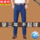 恒源祥品牌春夏牛仔裤男士直筒宽松薄款牛仔裤商务中年高腰爸爸长裤子 A3883蓝色 32 建议130-140斤