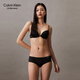 Calvin Klein内衣女士两条装无痕棉质裆防夹臀半包臀内裤QP1049O 6XY-太空黑/肉色 XS
