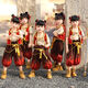 House Play Toys Kindertag Nezha Performance Kostüme für Jungen und Mädchen Performance COMEL COMETING Cheerleading Uniformen Kinderkleidung Nezha Kleidung [7-teiliges Set] 110 Größen (empfohlene Höhe: 100-110 cm)