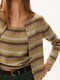 Teenie Weenie Bear Spring Modetendy Strick -Strickjacke Jacquard Pullover Frauenkleidung Grün XS (155)