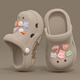 Cartoon Rabbit Chaussures de trous pour femmes avec une plage épaisse de plage pour enfants non glissant Sandales pour les filles, fille, 2988 Crystal Rabbit / Beak 19,5 30-31 Convient pour les pieds longueur 19 cm