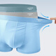 Langsha Herrenunterwäsche Herren-Eis Silk-Boxerhose Komfortable atmungsaktive antibakterielle Schritteis eisfreie Traaceless Mid-T-T-T-T-T-T-Tiefe 4 Stücke