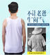 
Old-fashioned pure cotton loose vest for middle-aged and elderly people, men's round neck sleeveless large size plus fat summer dad old man sweatshirt, all cotton [1 piece of gray + 1 piece of white] 3XL (suitable for 160-180Jin [Jin equals 0.5 kg])