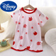 Disney baby anti-kicking nightgown for men and women children's pajamas one-piece pure cotton summer long short-sleeved baby nightgown thin home clothes Colorful bear 90 cm (baby 23 Jin [Jin equals 0.5 kg])