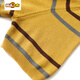 First Diameter (CHUJING) striped short-sleeved T-shirt for women in women's versatile summer new color-blocking round neck ice silk knitted sweater half-sleeved short top DX761# Strawberry Powder S S Recommended 90 Jin [Jin equals 0.5 kg]