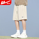 Warrior shorts men summer breathable five-quarter pants men loose beach pants men running fitness sports pants men