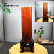 Moyun auténtico Xinjiang Natural Wood Wood Fossil Jade Jade Silicada Madera Cruda Piedra creada Decoración del hogar chino Piedra Ornamental Orange Rojo No. 695 2280