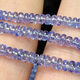 Ally natural premium tanzanite glossy abacus disc beads loose beads DIY bracelet necklace semi-finished products imported from India 2.5-3.7mm 1 piece 40cm Picture below 1 2