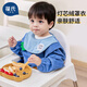 Bowie's bib children's apron corduroy smock eating bib reverse dressing rice pocket baby bib children's splash-proof clothing blue