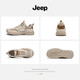
Jeep Outdoor Men's Shoes Summer 2025 New Genuine Leather Non-Slip Casual Hiking Hiking Shoes Retro Trendy Workwear Shoes Sand Color 41 (Standard Sneaker Size)
