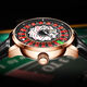 Pindu [play carte watch] jeu de jeux de jeu série de jeux de jeu masculin Roulette entièrement automatique mécanique montre lumineuse tendance masculine 6626 rose coquille de jeu de jeu de jeu noir ceinture noire
