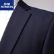 ROMON Men's Men's Suit Slim Jacket Small Suit Business Formal Wear Student Work Interview Professional Wear New Product Navy Two Button Suit+Trousers XS 160/80A 80-95Jin Jin equals 0.5 kg