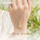 Silver Qianhui 999 foot silver Hetian jade necklace women's high-end light luxury pendant young birthday gift for girlfriend mother bamboo report safety necklace/999 silver+7 warehouse delivery/the next day delivery Valentine's Day girl gift/rose gift box for wife/with jewelry certificate