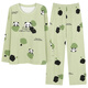 El juego de pijama de manga larga para mujeres de primavera y otoño viene con una algodón integrada de algodón integrado de algodón de gran tamaño de algodón de gran tamaño e invierno Hry1047 m (recomendado 75-95 Jin [Jin equivale a 0.5 kg])