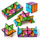 MPPMCK Vielseitige dreidimensionale unendliche Flip-Würfel 3D Magnetische geometrische Deformation Kinder Dekompression Spielzeug Little Boy zufällig 1 Infinite Würfel (Bulk, None) Infinite Cube