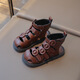Sandalias romanas de las niñas ziweiqi en el verano New Princess no deslizan zapatos de playa de suela suave 6630 metros blancos 22 longitud interna aproximadamente 14