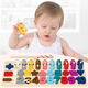 Il Jagong Children's Toys Digital Puzzle Building Blocys Puzzle Early Education Puzzle Assemblant 0 Montessori 1-2 et demi 3 ans 3 garçons et filles Babies Five-in-One Pailing Board + Piano