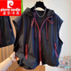 皮尔卡丹（pierre cardin）特大码300斤连帽马甲无袖春夏户外轻薄百搭宽松休闲速干防晒外套 1105卡其 XL