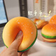 
MPPMCK decompression hamburger pinch Le creative stress relief venting artifact prank toys simulated food slow rebound children's gift Large hamburger [6*8cm] 2 pieces