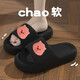 Sun and Moon Lan thick-soled cute cartoon slippers for women 2024 new summer wear home interior anti-slip anti-odor slippers 688 [SpongeBob] 38-39 (it is recommended to take a large size for one size)