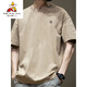 Vogelscheuche (mexikanische) trendige amerikanische kurzärmelige T-Shirt für Männer im Sommer im Sommer reines Baumwollrund-Hals vielseitiger Casual 2025 Neue Modemarke Loose Hong Kong Style T-Shirt White-1365 Kurzärärmel-Pure-Baumwolls [vorgeschlagen 80-110jin [Jin gleich 0,5 kg]]]