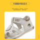 B.Duck little yellow duck children's shoes children's toe sandals boys and girls toddler shoes summer soft-soled leather sandals 6726 meters apricot 20