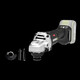 Pounoir d'angle XMSJ WU806 Goute sans balais Goute Polirage Lithium Charge Angle Power Power Tool WU806 + WU3884.0 Double charge rapide électrique