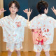 哪吒男童睡衣夏季冰丝短袖薄款中大童2025新款初中生女儿童家居服 Q短丝-6630KT露比 女童 150 大童18/S码建议身高145-155CM