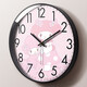 Hualeji cartoon Melody children's wall clock princess room girl bedroom mute wall clock home early education clock living room clock XBK1421 black needle black frame 10 inches