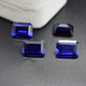 DL 1998 Fat Donglai same style tanzanite sapphire loose stone rectangular blue main stone Sri Lanka rough stone 4x6mm