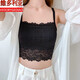 Victoria's style tube top bra for women, summer short, anti-exposure, beautiful back, lace camisole, breathable, thin, inner-wrap chest top, white (without breast pads), one size fits all, large size (115-135Jin Jin equals 0.5kg b