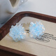 Yican Clear Blue Flower Earrings for Women Unique Niche Design High-end Earrings 2025 New Hot Style Earrings Clear Blue Flower Earrings for Women