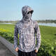 Ni Zhier customized new men's sun protection clothing, fishing clothing, cycling clothing, sports outdoor, quick-drying, breathable, light, soft, hooded road FS16 M