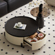 Quanyou Home Italian minimalist living room home coffee table sofa side table combination small apartment tea table tea table storage table