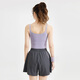 
Victoria Traveler Sports Shorts Women Running Fitness Casual Quick Dry Breathable Summer God Pants Fake Two-Piece Anti-Exposed Yoga Pants Gray L