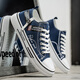 Changxiang Huili Leinwandschuhe Herren Sommer atmungsaktive Schuhe Vielseitige Studentin Klassische Stoffschuhe Sport lässig Stoffschuhe Leichte weiche Sohle Schuhe RF-G08 Blau 42