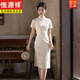 Hengyuanxiang weiß Cheongsam Neu 2025 junges Mädchen Verbesserte neue chinesische Stil kleine Menschen täglich tragbare Temperamentkleid 7036 M weiße Spitze L.