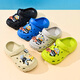 Aoyanlai Chaussures pour enfants Chaussures extérieures Boy sandales Nouveau style non glissée Medium et grand garçon portant du poulet de plage Vous êtes trop beau et calme gris 28 29