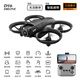 DJRC mini drone children's entry-level aerial photography remote control aircraft elementary school students toys birthday gift for year-old boys. Black-full encirclement protection [three electrics] positioning hover intelligent obstacle avoidance + remote control gimbal + accessories + color box