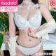 Modal sexy asketischer Stil großer Unterwäsche für Frauen mit großen Brüsten und kleinen Brüsten gesammelte BH schwarz 70a = 32a